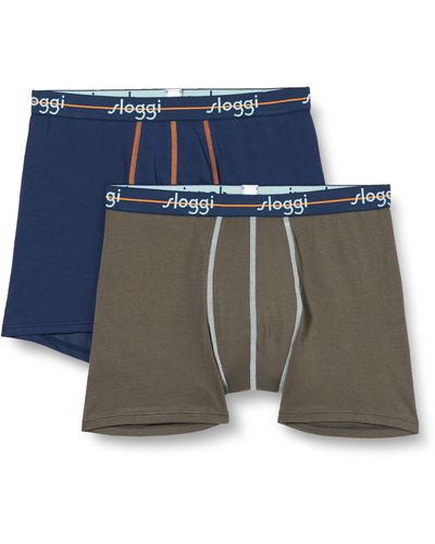 Sloggi Men Start Short C2p Box Underwear - Blue