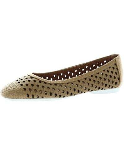 Kenneth Cole Gentle Souls By Kenneth Cole Eugene Travel Ballet Woven Flat - Brown