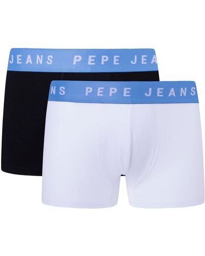 Pepe Jeans Logo Tk Lr 2p Trunks - Wit