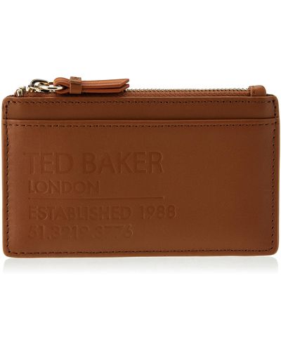 Ted Baker DARCENA-Marken-Geldbörse mit Gurtband und Reißverschluss - Braun