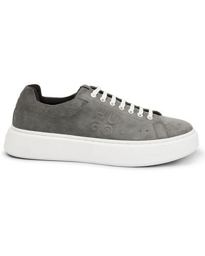 HUGO Allen_Tenn_sd Sneakers Medium Grey32 45 - Grau