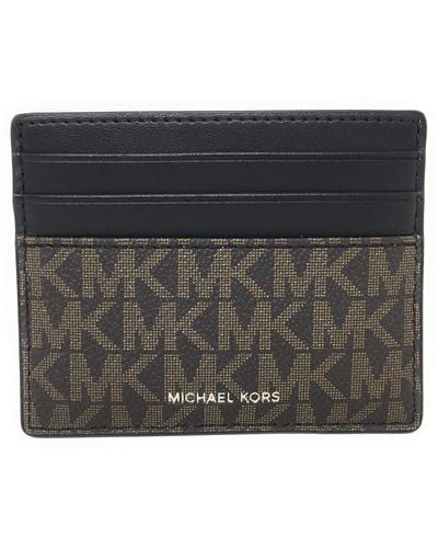 Michael Kors Cooper Tall Card Case Wallet - Black