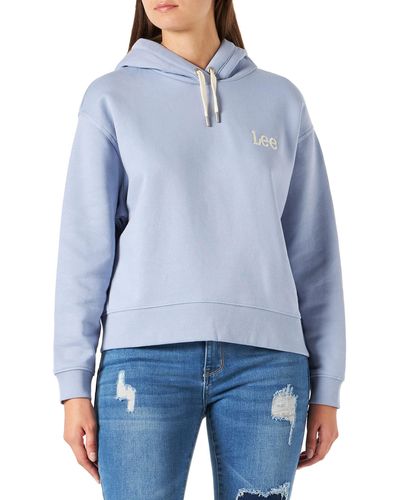 Lee Jeans Essential Hoodie Hooded Sweatshirt - Blau