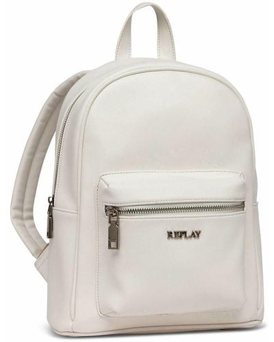 Replay Women's Backpack Made Of Faux Leather - Black