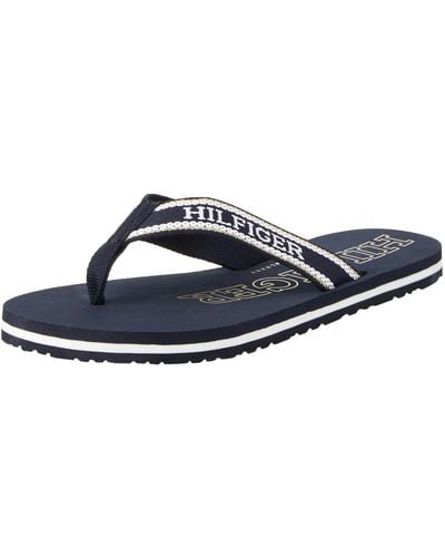 Tommy Hilfiger Hilfiger Beach Sandal Flip Flop - Blauw