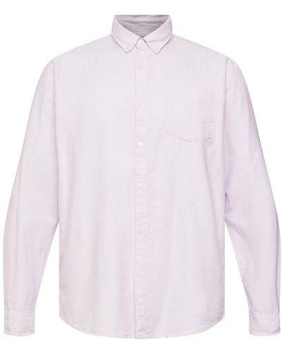 Esprit Overhemd Met Button-down-kraag - Wit