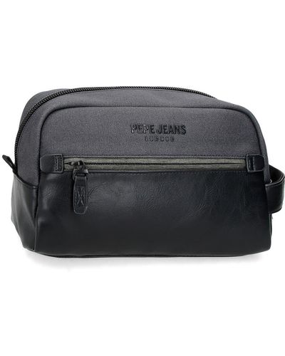 Pepe Jeans Grays Handbag Black 24.5 X 15 X 6 Cm Polyester