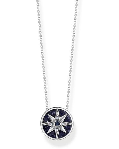 Thomas Sabo Ke2140-945-7-l45v Royalty Star Necklace Silver - White