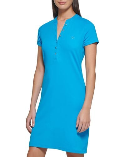 Calvin Klein M2ed0066-oce-small Casual Dress - Blue
