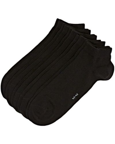 Esprit Solid 5-pack Socks - Black