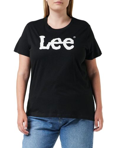 Lee Jeans Logo Tee T-Shirt - Nero