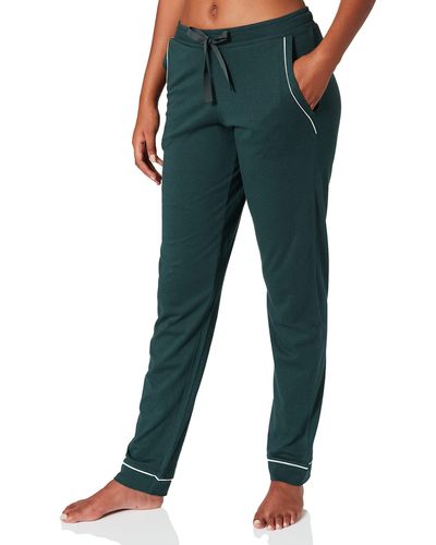 Schiesser Mix & Relax Jerseyhose lang Schlafanzughose - Grün