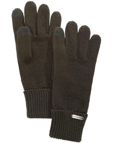 Steve Madden Solid Boyfriend Touch Gloves - Schwarz