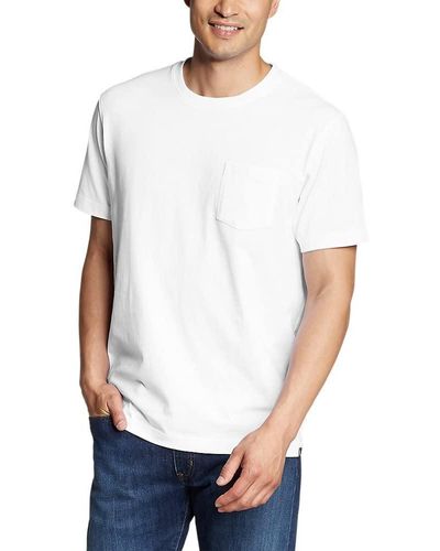 Eddie Bauer Legend Wash Pro Short-Sleeve Pocket T-Shirt - Bianco