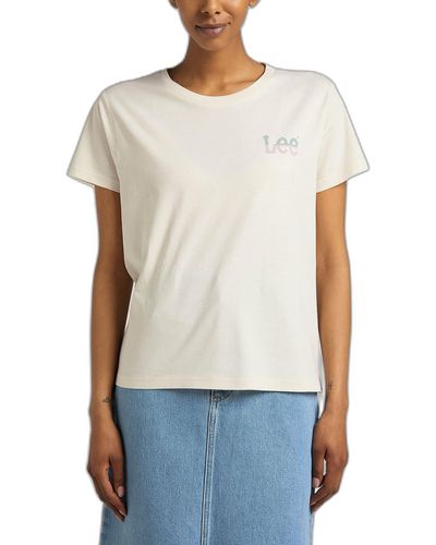 Lee Jeans Small Logo Tee - Bianco