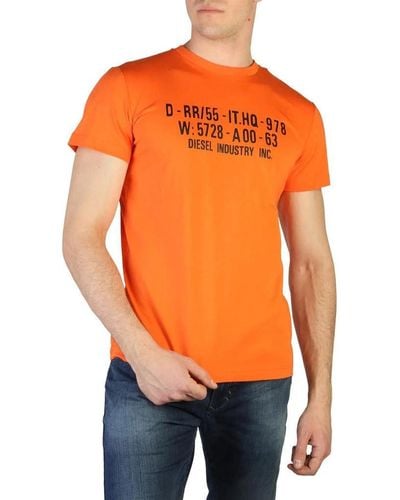 DIESEL S T Diego S2 T Shirt Orange