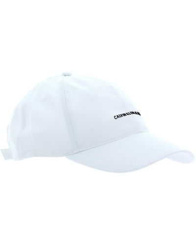 Calvin Klein Micro cap istituzionale Cappellino da Baseball - Bianco