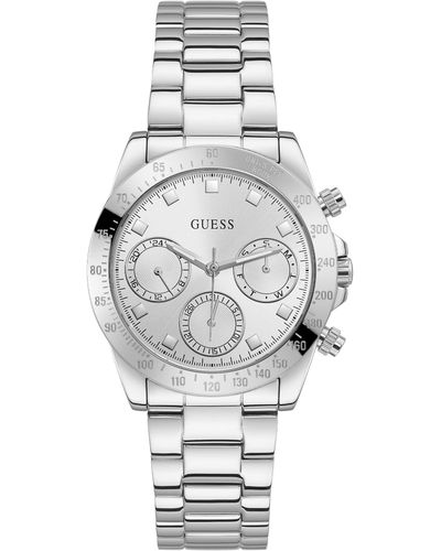 Guess Analog-digital Quartz Watch With Stainless Steel Strap Gw0314l1 - Grey