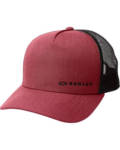 Oakley Cappellino Camionista Chalten Iron Rosso - Multicolore