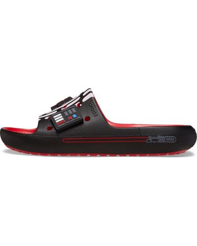Crocs™ 209829-6wc-m7w9 Darth Vader Classic Slide V2 Vyr Varsity Red - Black