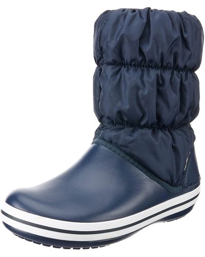 Crocs™ Winter Puff Boots, Botas de Nieve para Mujer - Azul