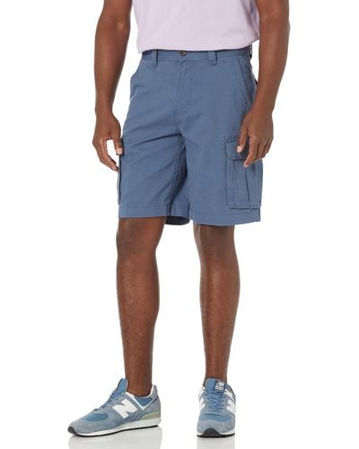 Amazon Essentials Pantalón Cargo con Corte Clásico de 25,4 cm Hombre - Azul