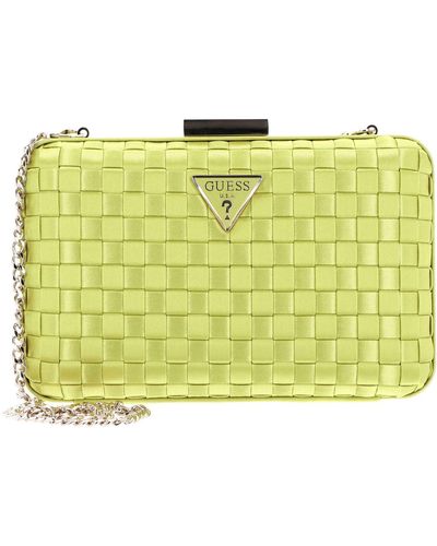 Guess Twiller Minaudiere Bag Chartreuse - Geel