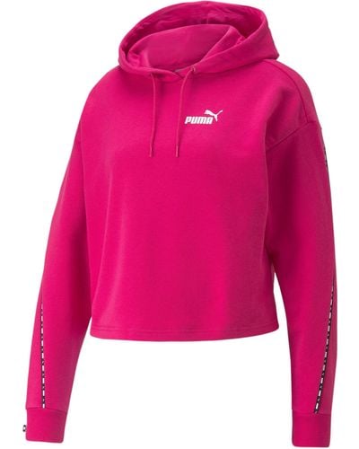 PUMA Sweatshirt POWER Tape Hoodie - Pink