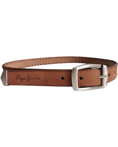 Pepe Jeans Real Leather Belt - Brown