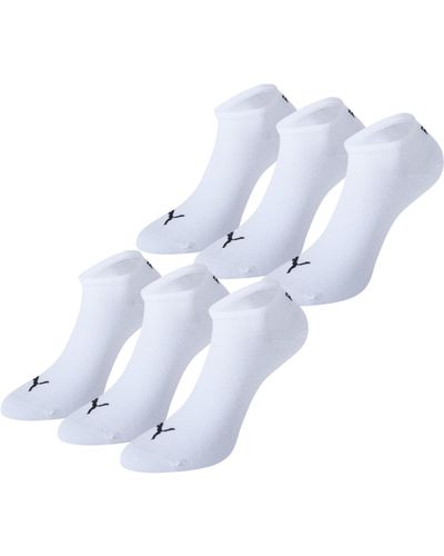 PUMA Lot de 6 paires de chaussettes de sport Mixte Blanc Blanc 39-42