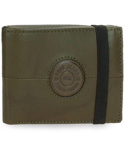 Pepe Jeans Cracker Wallet With Elastic Band - Green