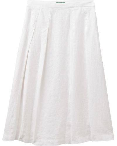 Benetton Skirt 4aghd0039 - White
