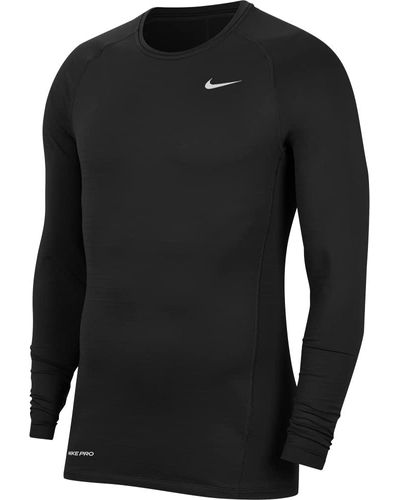 Nike M Np Top Warm Ls Crew Sweatshirt - Zwart