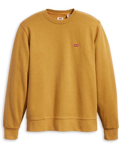 Levi's Sweatshirt mit Rundhalsausschnitt - Gelb