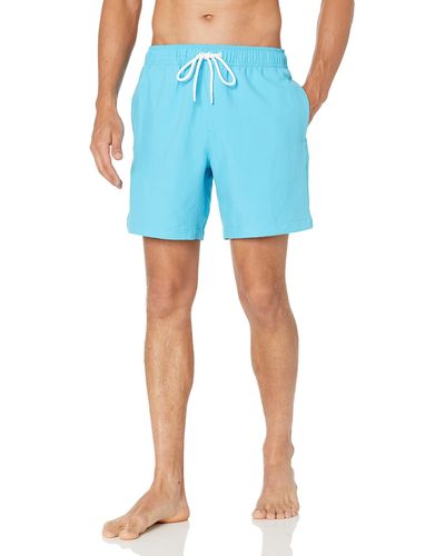 Amazon Essentials 7" Quick-dry Swim Trunk - Blue