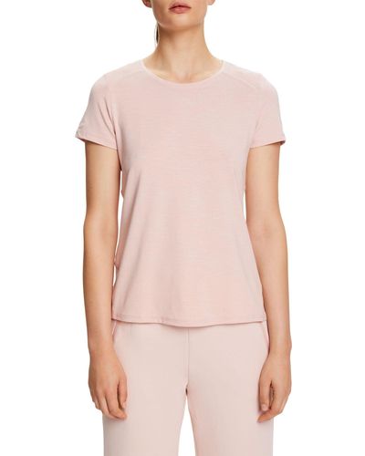Esprit Rcs Ts Mesh Yoga Shirt - Pink