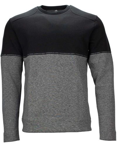 adidas Adicross Fleece Golf Crew Sweatshirt Pullover FJ6714 M - Grau