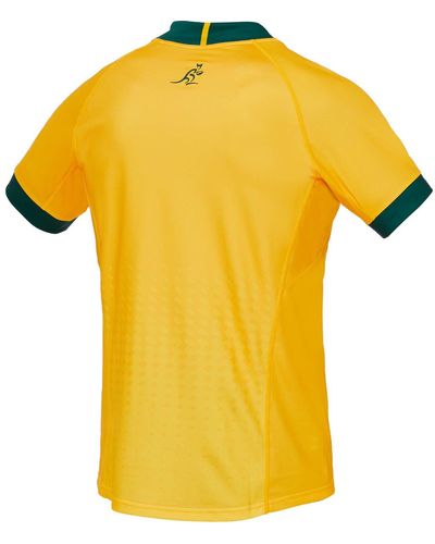 Asics Australien Heim Trikot Home Shirt Kurzarm Gold XL - Gelb