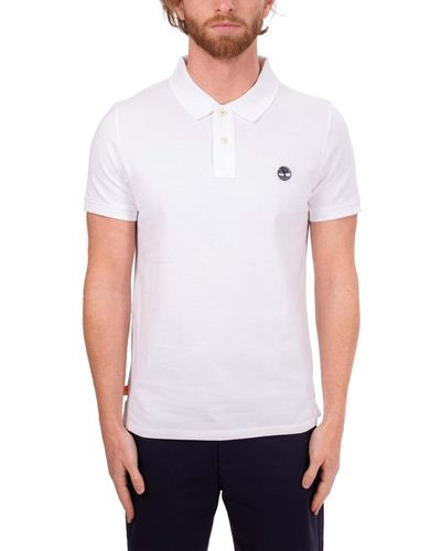 Timberland Oyster River TFO Chest Logo Shortsleeve Polo - Weiß