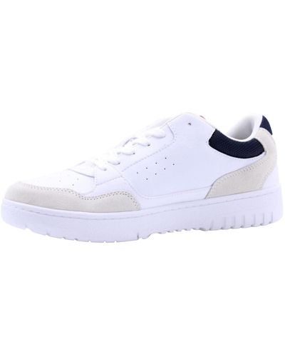 Tommy Hilfiger Baskets Semelle Cuvette TH Basket Core Rwb Chaussures - Blanc