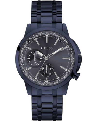 Guess Spec Collection -Armbanduhr mit blauem Zifferblatt