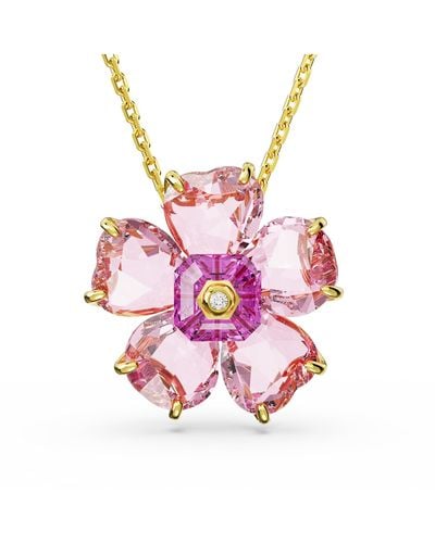 Swarovski Florere Halskette 5650569 Blume - Pink