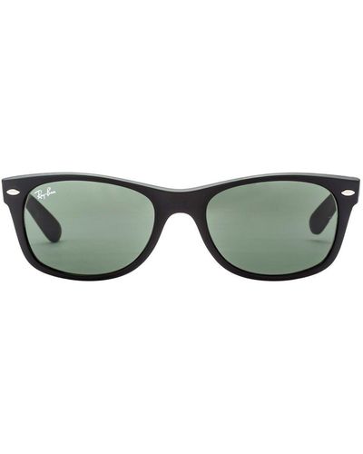 Ray-Ban New Wayfarer Sunglasses Black Rb2132 901 - Green