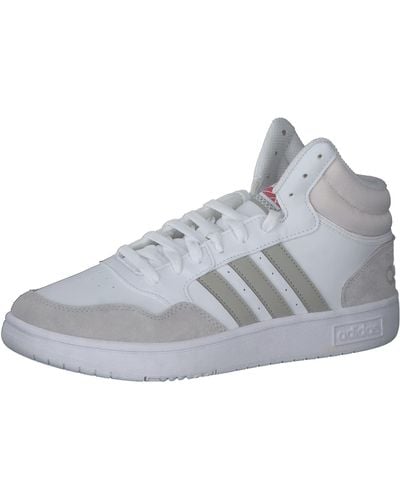adidas Hoops 3.0 Mid Sneakers Voor Volwassenen - Wit