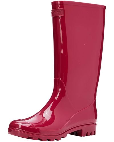 Regatta Wenlock' PVC Waterproof Eva Footbed Walking Wellington Boots - Rouge