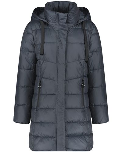 Gerry Weber Steppmantel Langarm Outdoorjacke Steppmantel unifarben Midnight Blue 42 - Blau