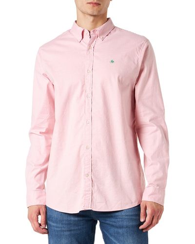 Scotch & Soda Seasonal Essentials Organic Cotton Oxford Shirt - Pink