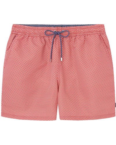 Hackett Grid Tailored Shorts - Pink