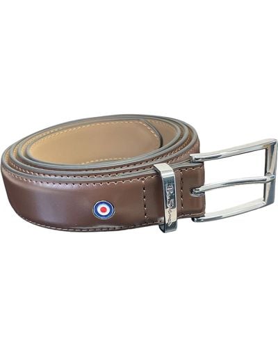 Ben Sherman S Scotty Leather Belt - Brown