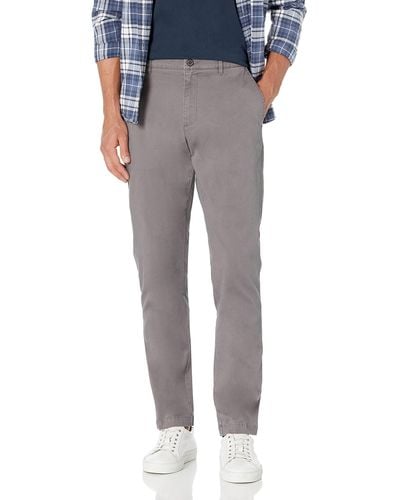 Amazon Essentials Athletic-fit Washed Comfort Stretch Chino Pant - Grey